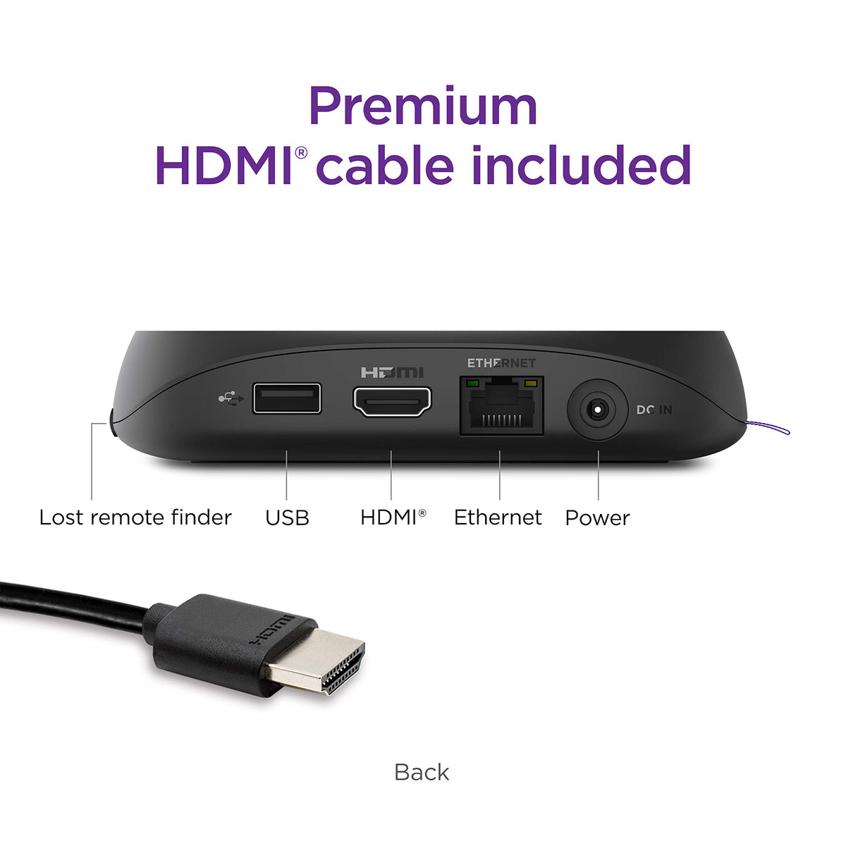 4K HDR Streaming Device with Voice Remote and HDMI Cable H85521