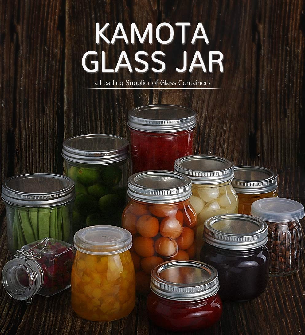 16oz Regular Mouth Mason Jars 12 Pack with Lids & Bands E9513