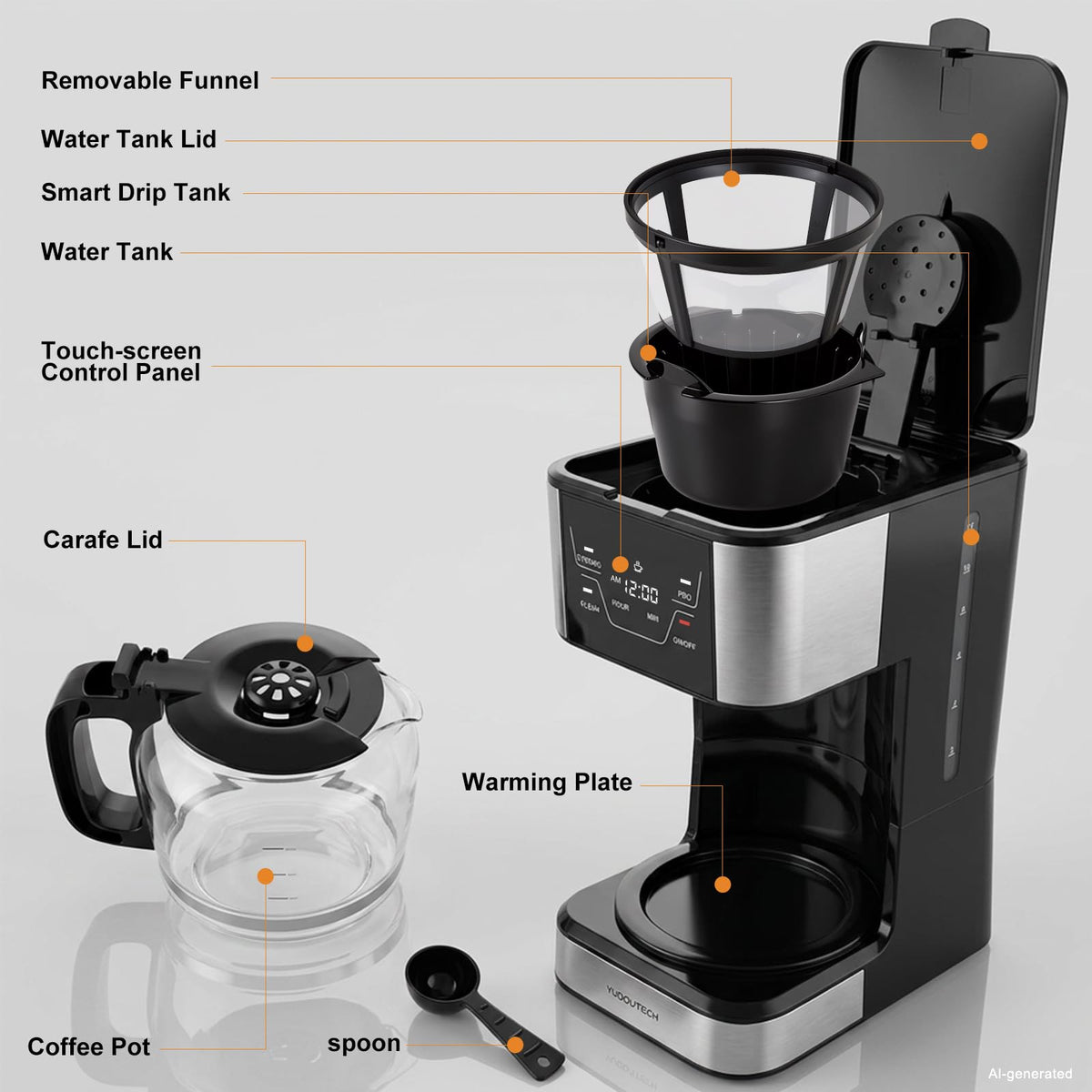 12-Cup Programmable Drip Coffee Maker M2960
