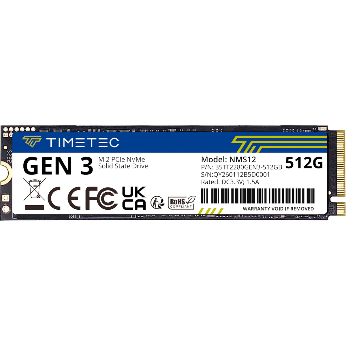 512GB NVMe PCIe M.2 2280 Internal SSD M17165