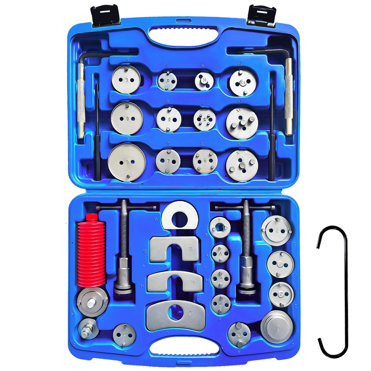 Brake Caliper Compression Tool 36 Piece Disc Brake Caliper Tool Kit with 24 Adapters Y71302