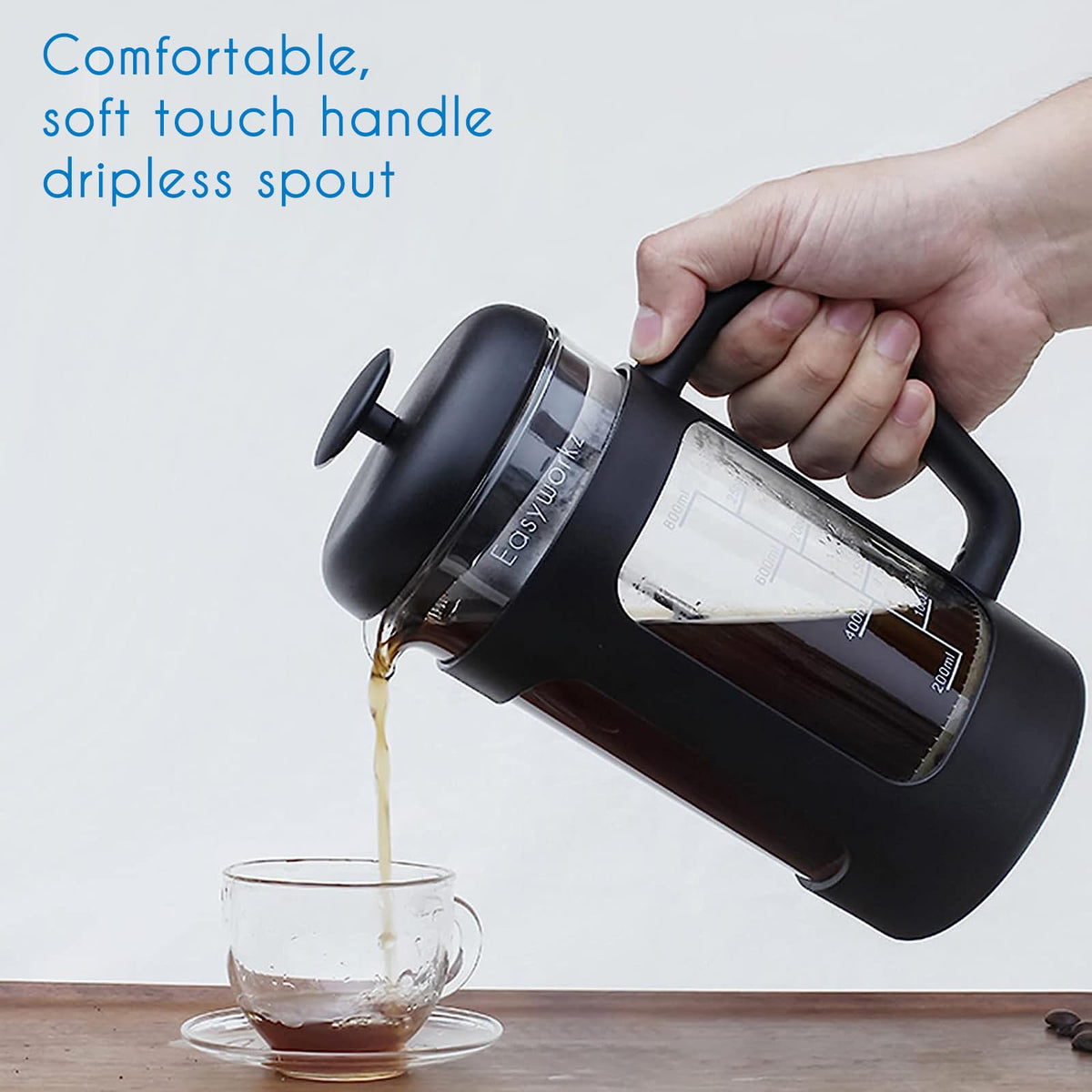 34 oz Stainless Steel French Press and Creamer Sugar Bowl Set X6410