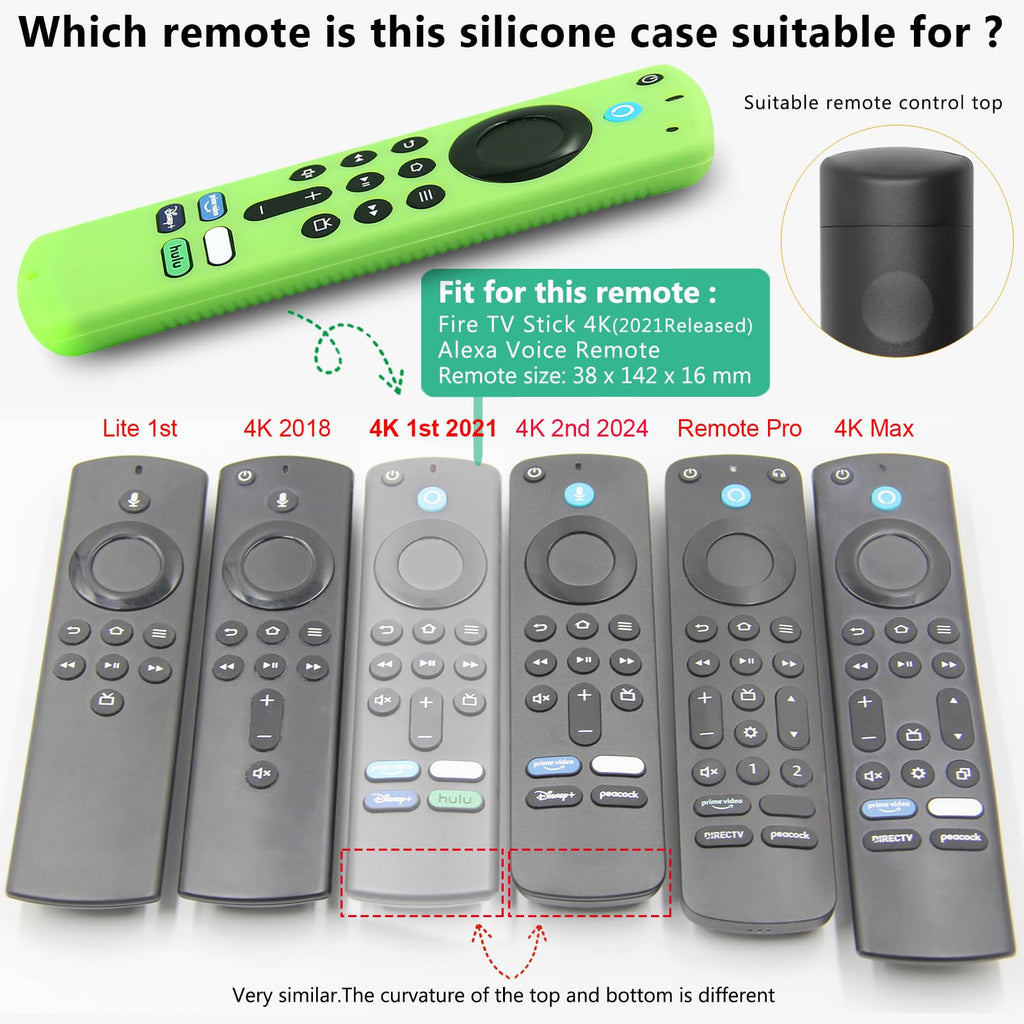 Silicone Remote Covers 3pcs Glow Green Blue Red J282570