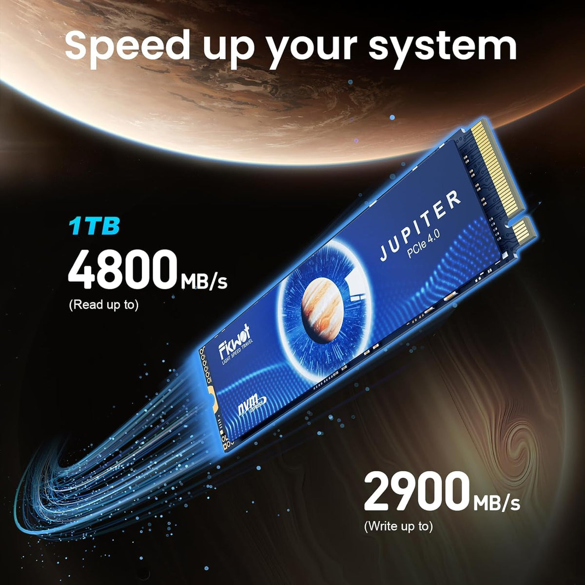 1TB PCIe Gen 4x4 M.2 2280 NVMe Internal SSD M6691