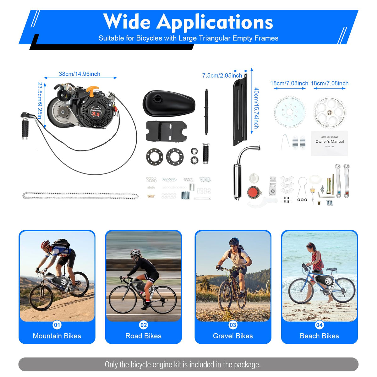 2-Stroke Air-Cooling Bicycle Engine Kit F231