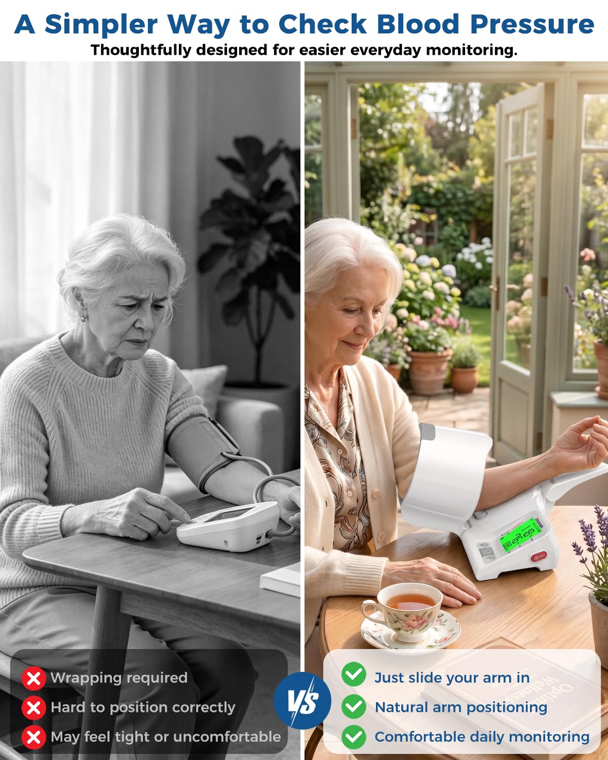 Upper Arm Blood Pressure Monitor D956