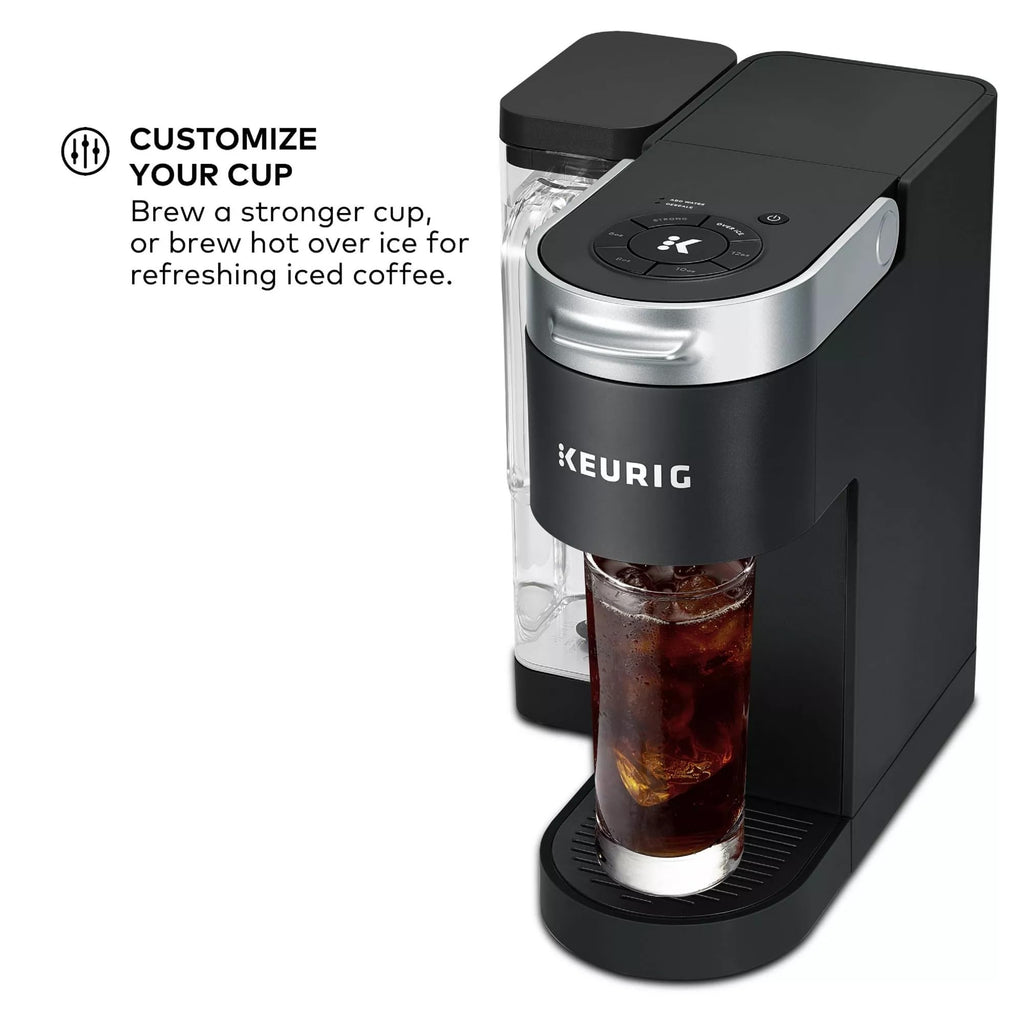 Single Serve K-Cup Pod Coffee Maker, 4 Brew Sizes, 66oz Removable Reservoir, Black Y478