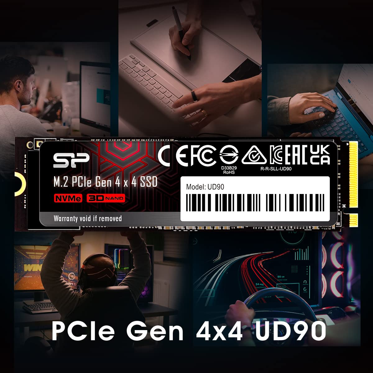 4TB NVMe 4.0 Gen4 PCIe M.2 SSD Z775641