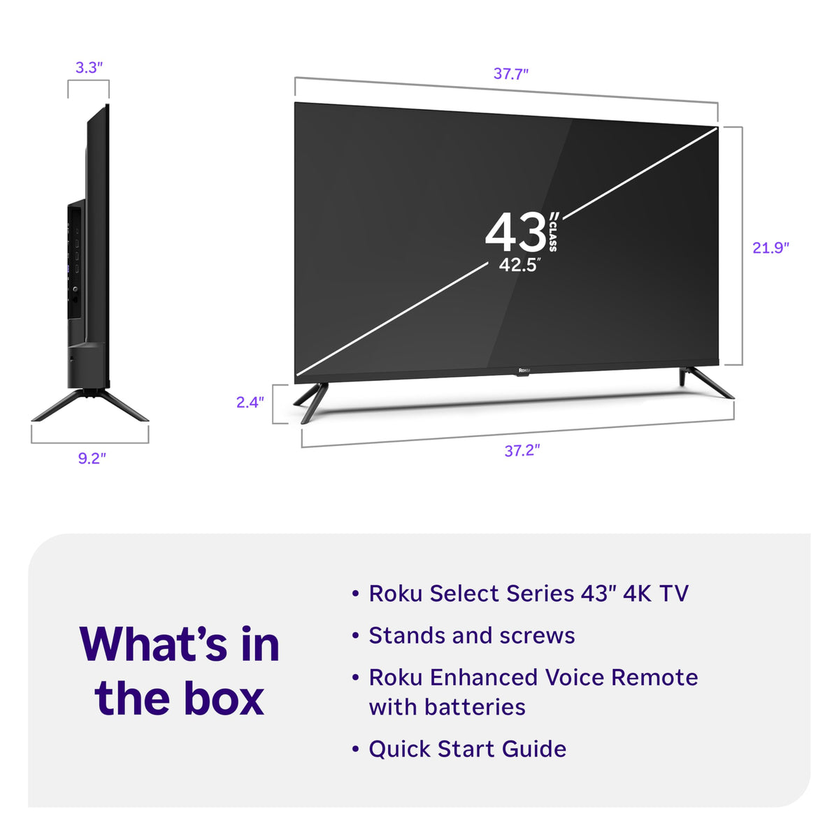 43-Inch 4K HDR LED Smart TV X669