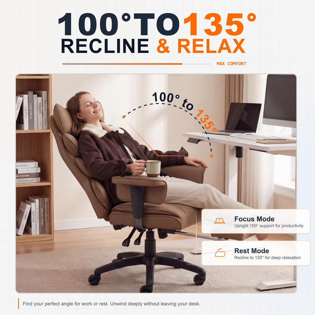Big and Tall Office Chair with Pocket Spring Cushion Z202