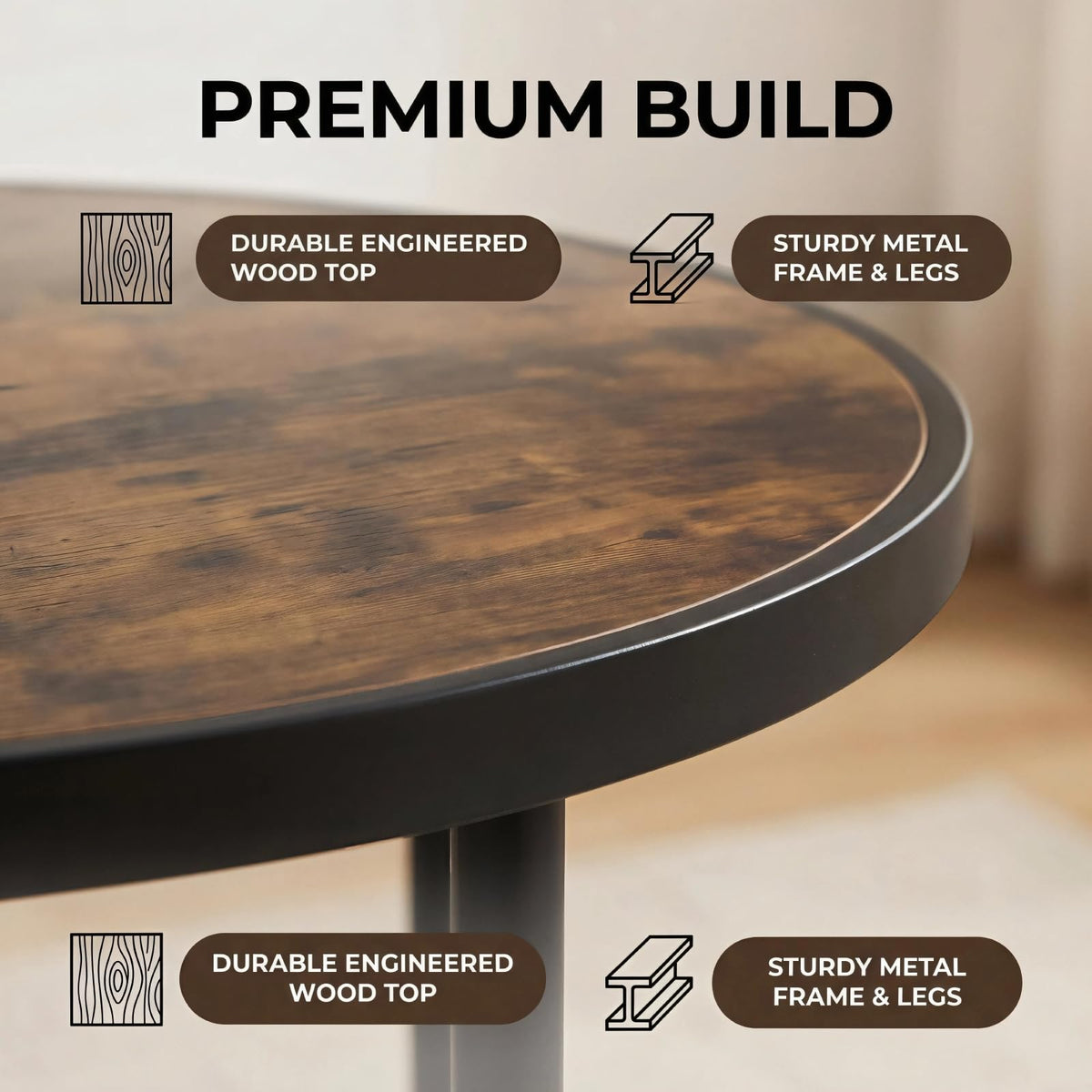 Round Wood Coffee Table E8799