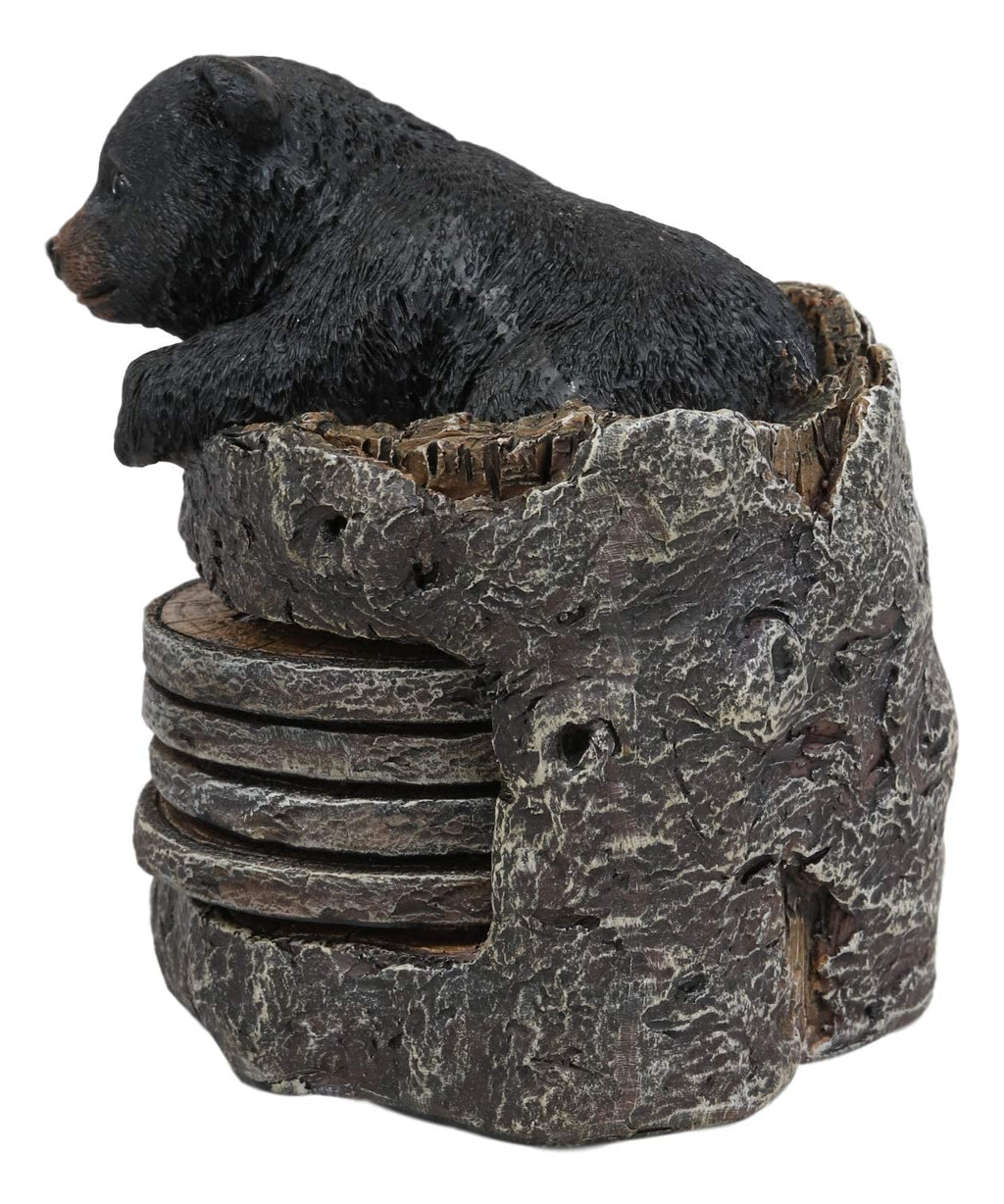 Black Bear Coaster Set with 4 Coasters X604881