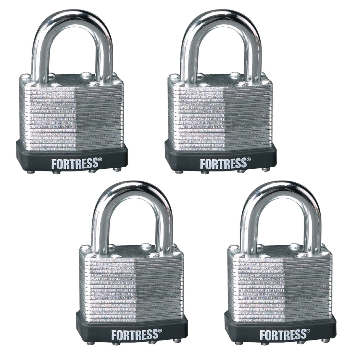 Laminated Steel Padlock 4-Pack G563