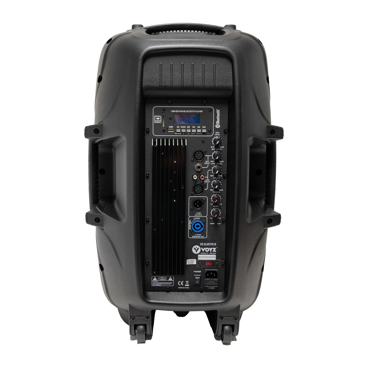 2000 Watt Bluetooth Portable Speaker with Wireless Microphone G36343