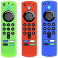 Silicone Remote Covers 3pcs Glow Green Blue Red J282570