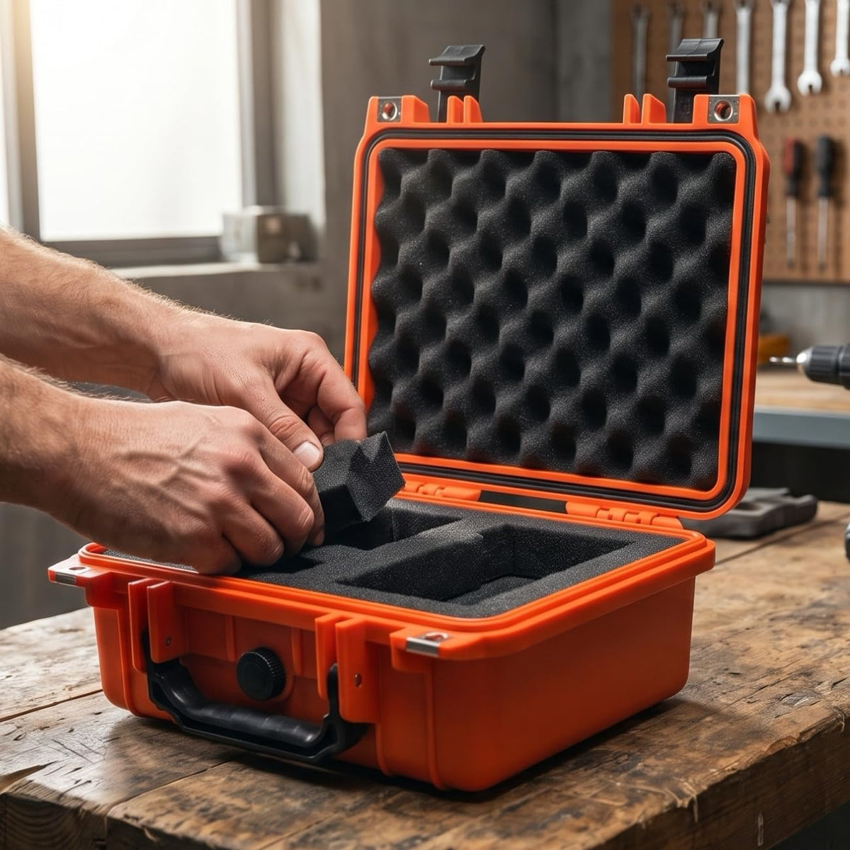 Portable IP67 Waterproof Protective Case with Customizable Foam E827484