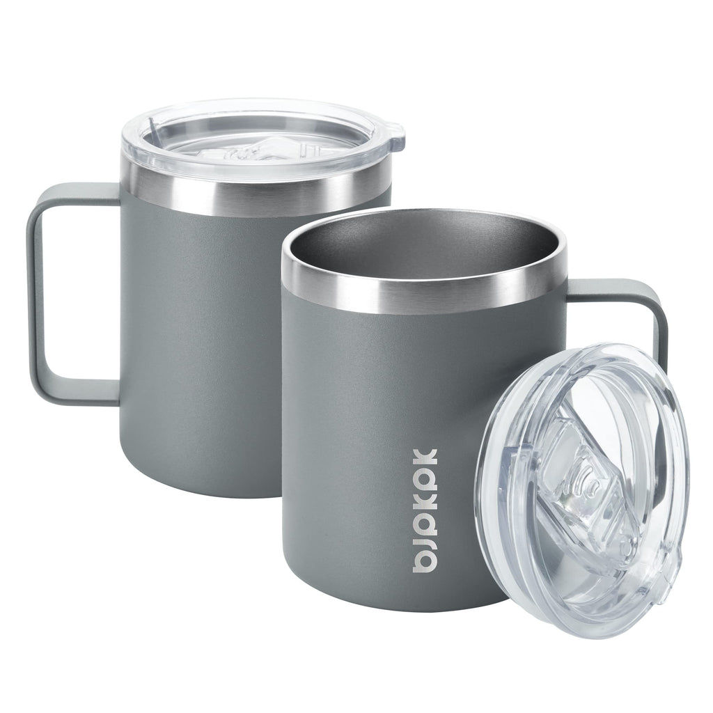 2PCS 14oz Insulated Stainless Steel Coffee Mug with Lid H4447