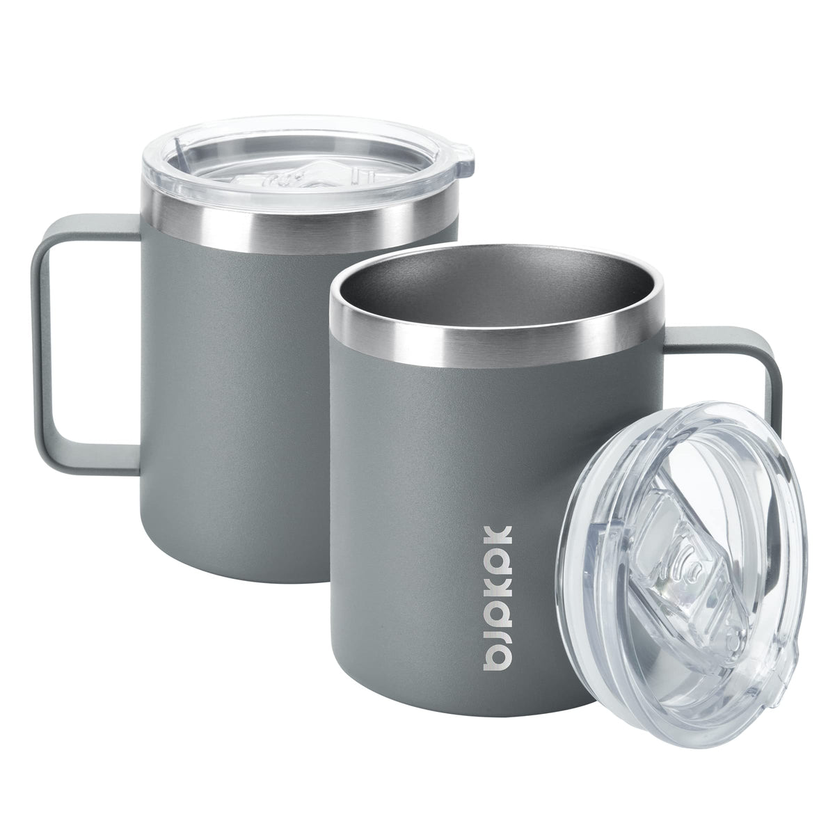 2PCS 14oz Insulated Stainless Steel Coffee Mug with Lid H4447