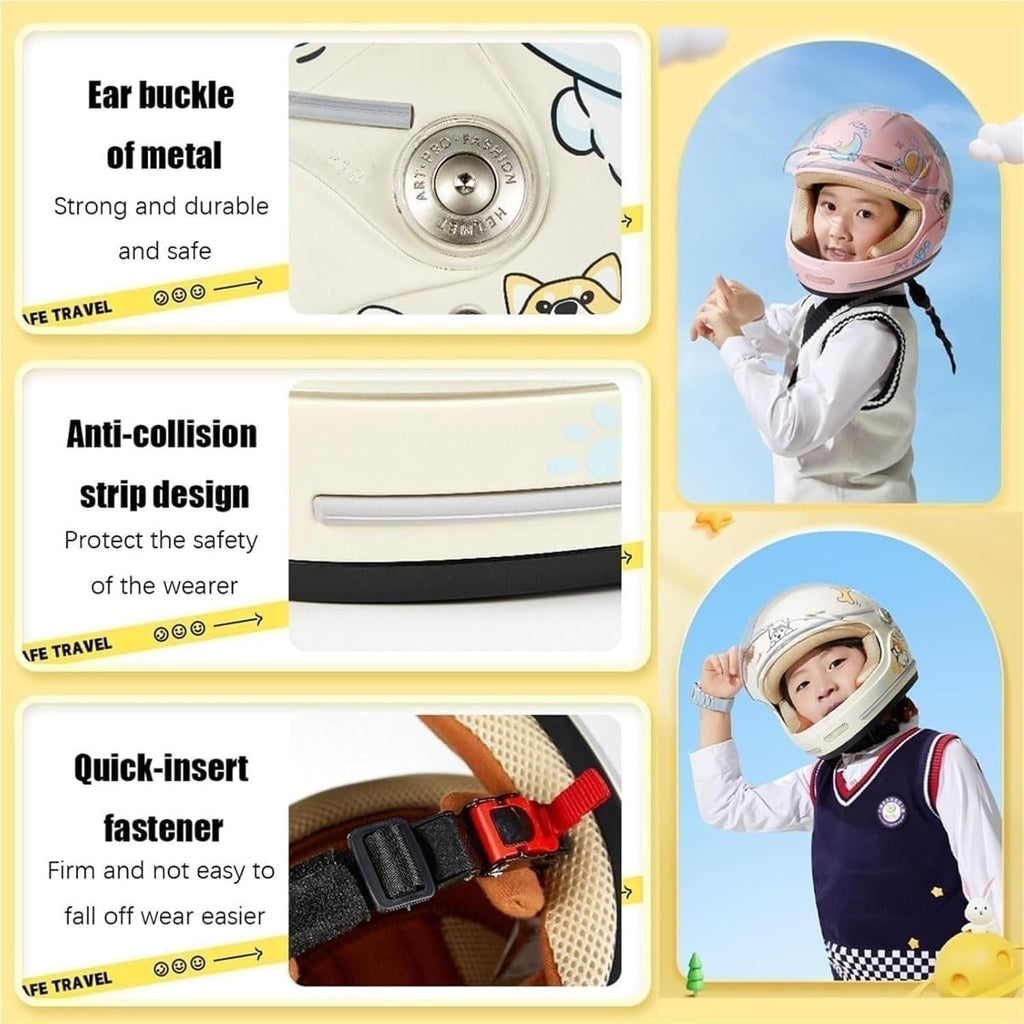 Kids Full Face Motorcycle Helmet with Visor, DOT Approved P809305