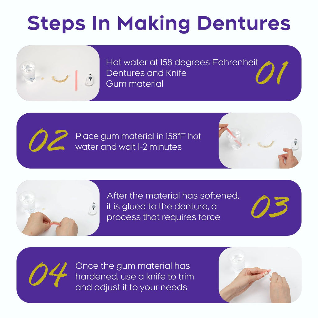 DIY Denture Kit for Upper & Lower Teeth B185