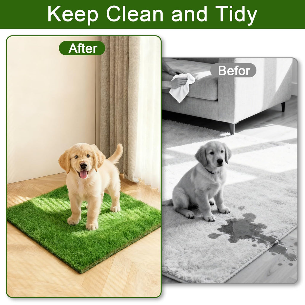 2 Pack 14 x 18 Inch Artificial Grass Dog Pee Pads V74181