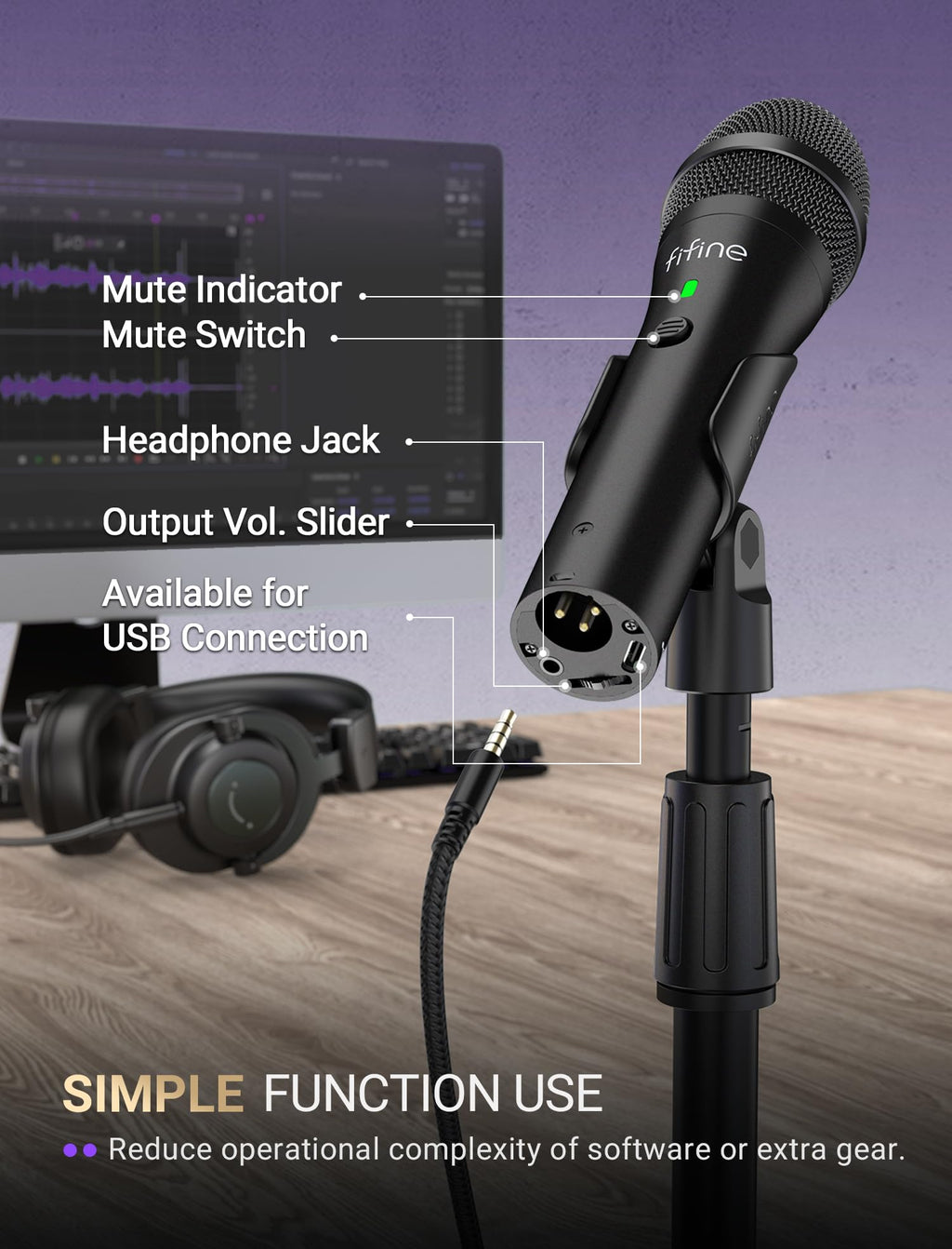 USB/XLR Dynamic Microphone I94745