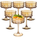 Amber 13oz Glass Coupes Set Of 6 N409673