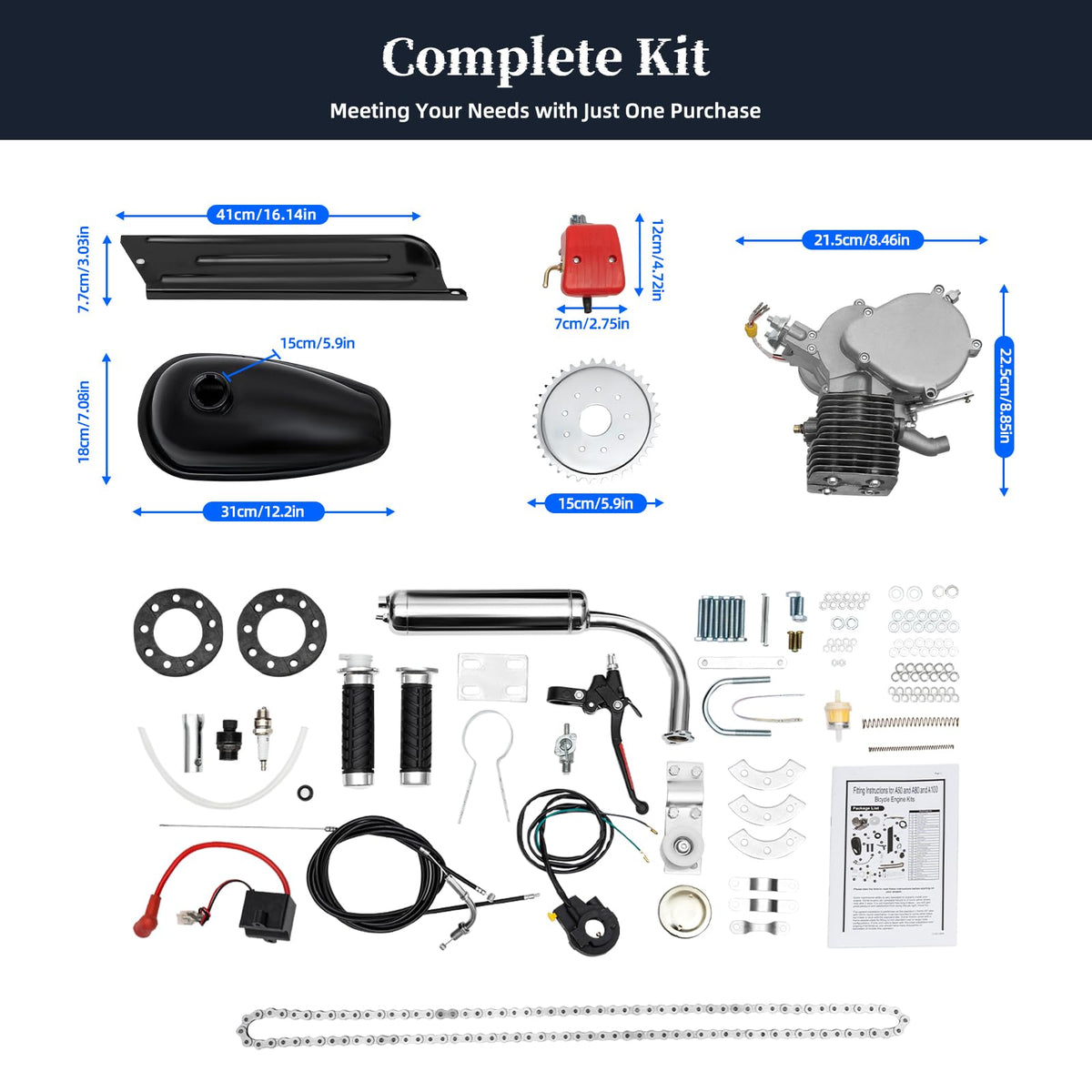 2 Stroke Bicycle Engine Kit M95666