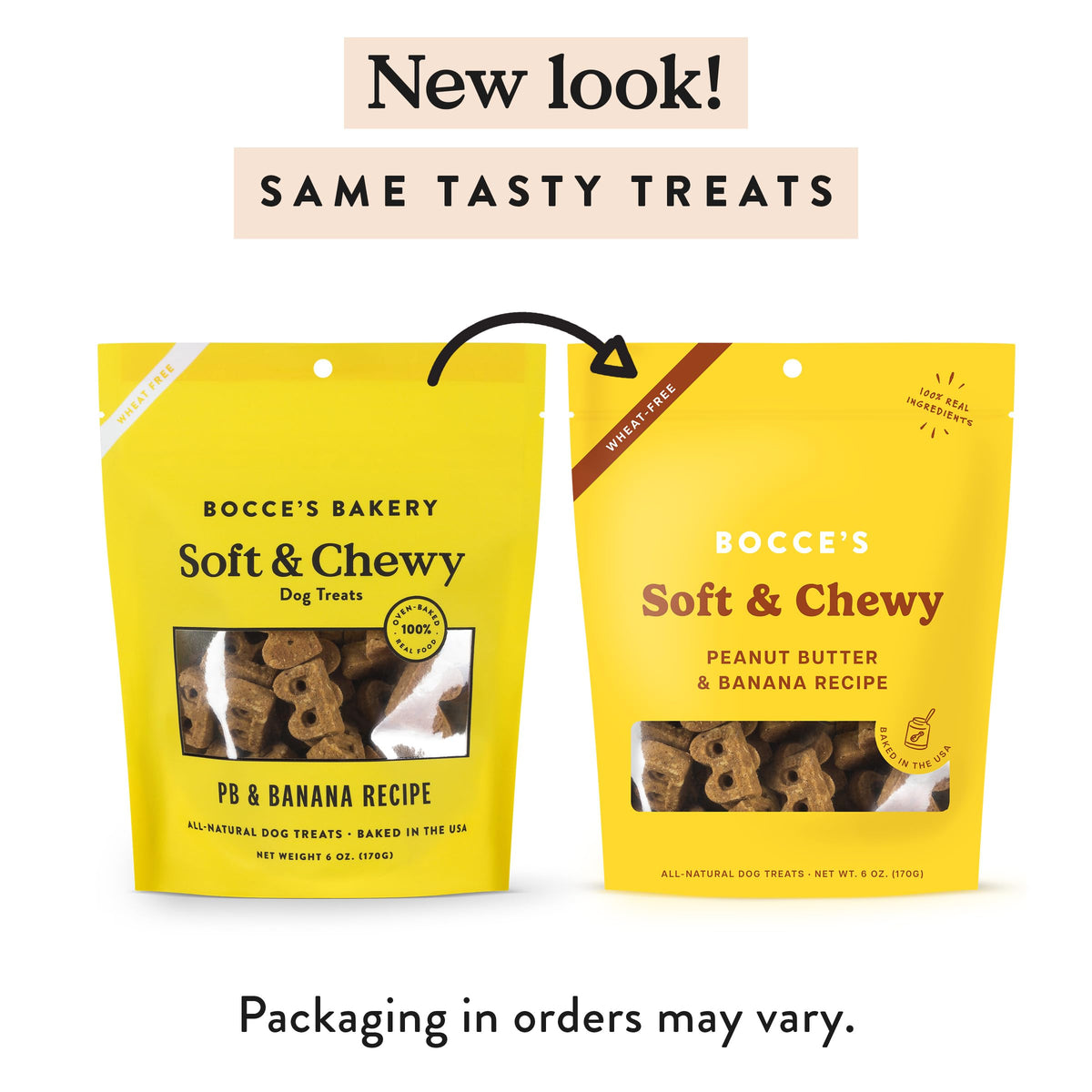 PB & Banana Flavor Soft & Chewy Dog Treats, 6 oz G2009