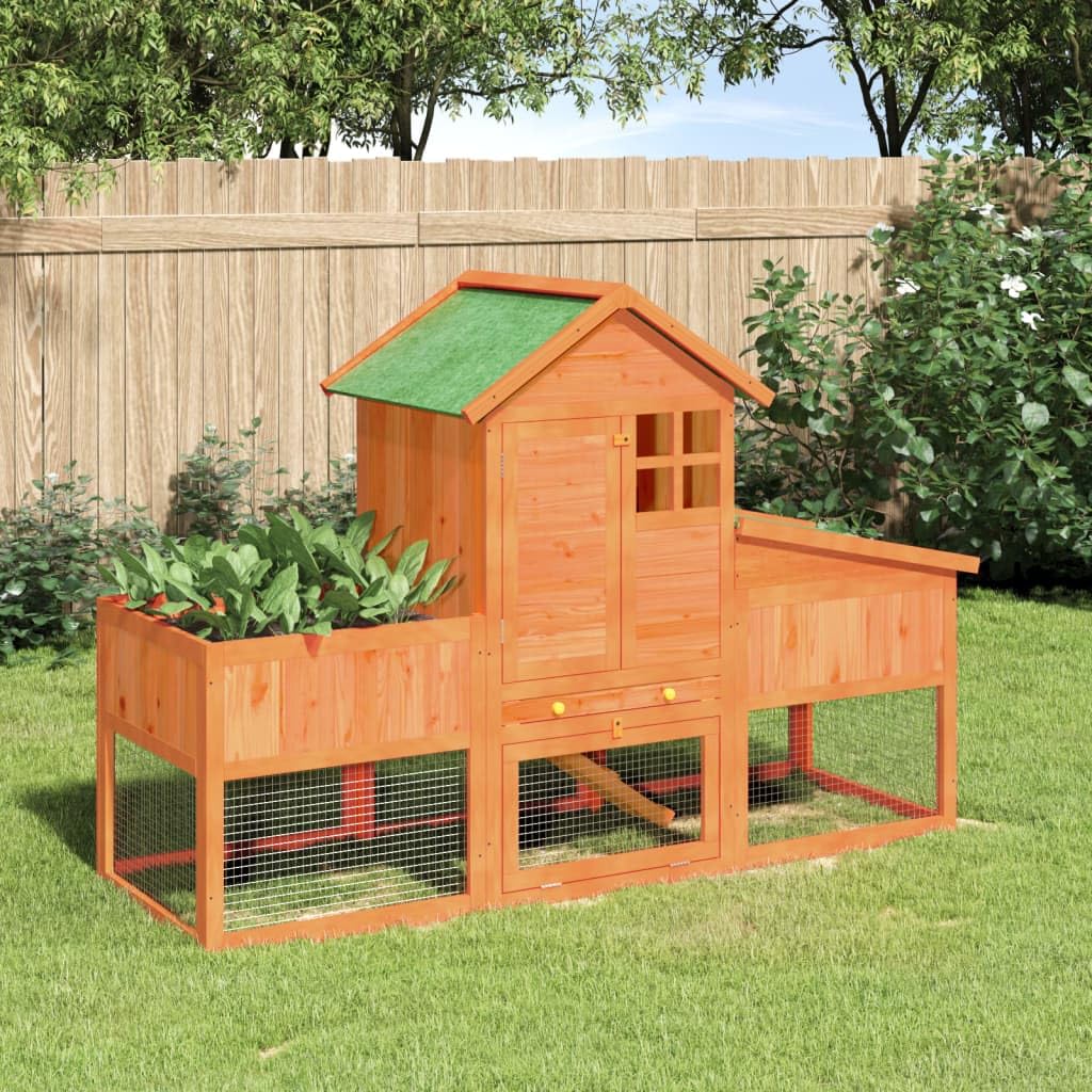 Wooden 2-Tier Rabbit Hutch S4426