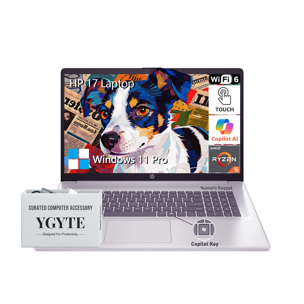 17.3 Inch Touchscreen Laptop, AMD Ryzen 5, 16GB RAM 1TB SSD W1881