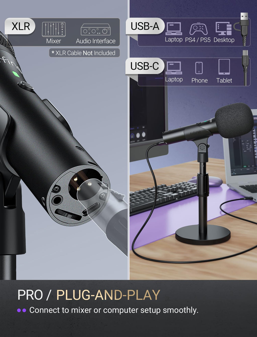 USB/XLR Dynamic Microphone I94745