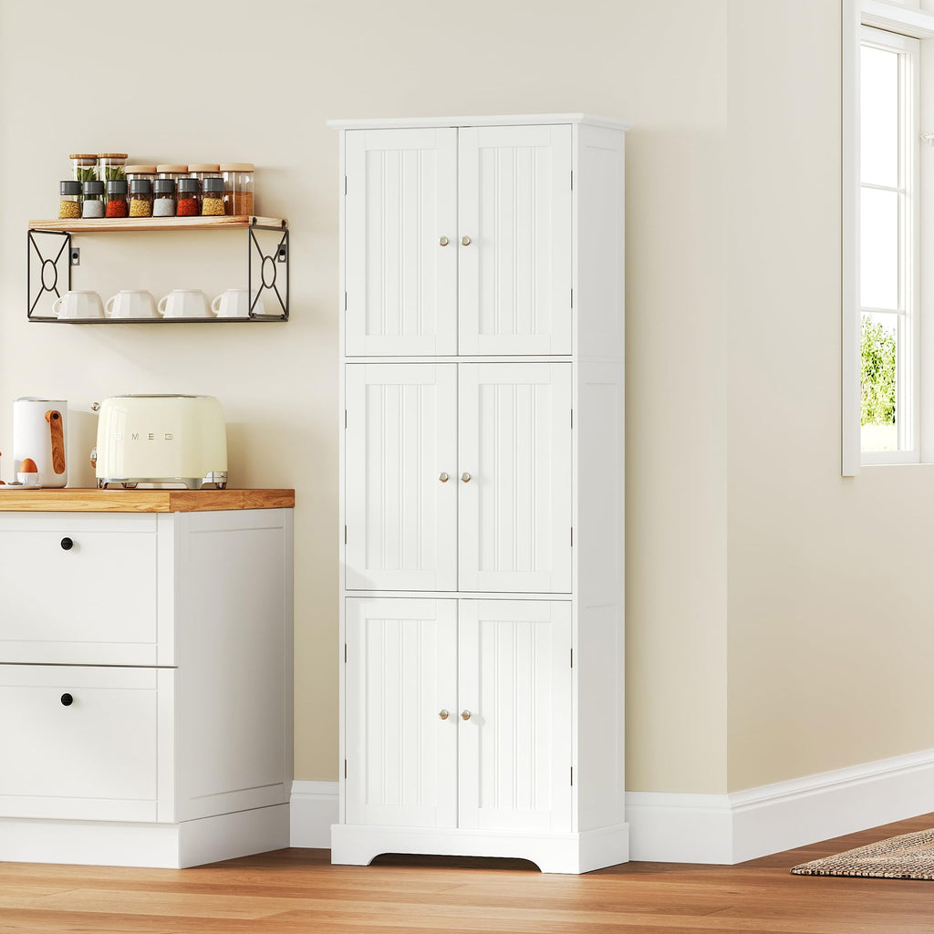 63.2" Tall Bathroom Storage Cabinet with 6 Doors S898393