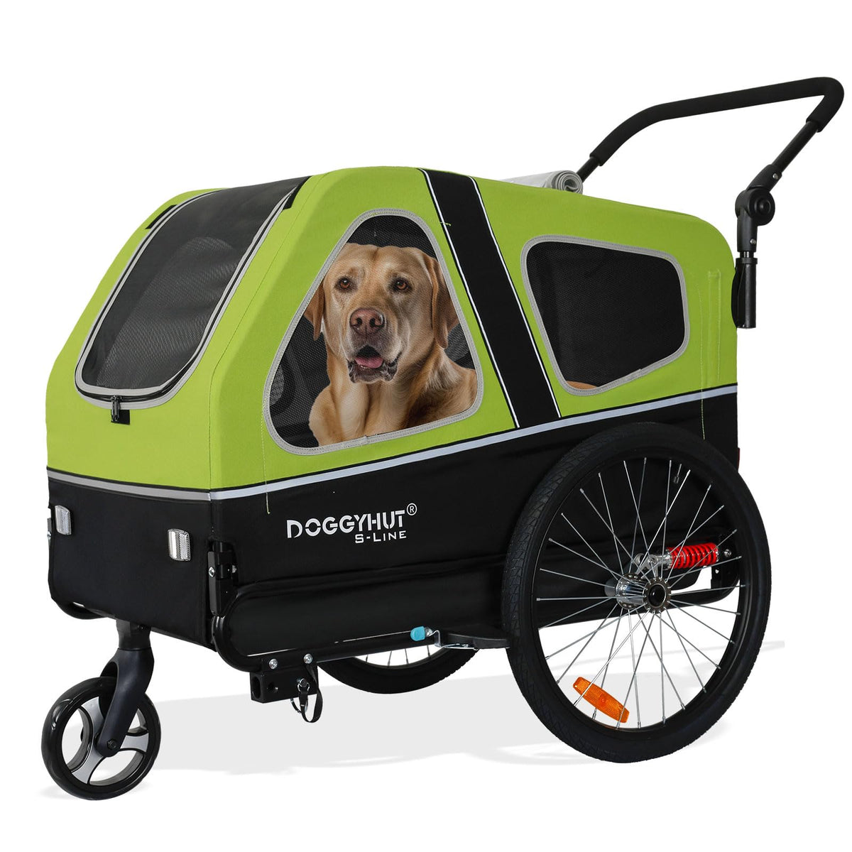 XL Pet Bike Trailer & Stroller with Suspension Wheels X82497