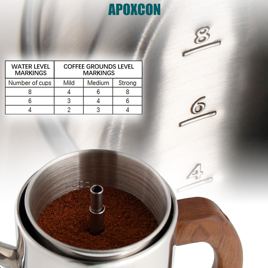 Electric Stainless Steel Coffee Percolator 8 Cup V448