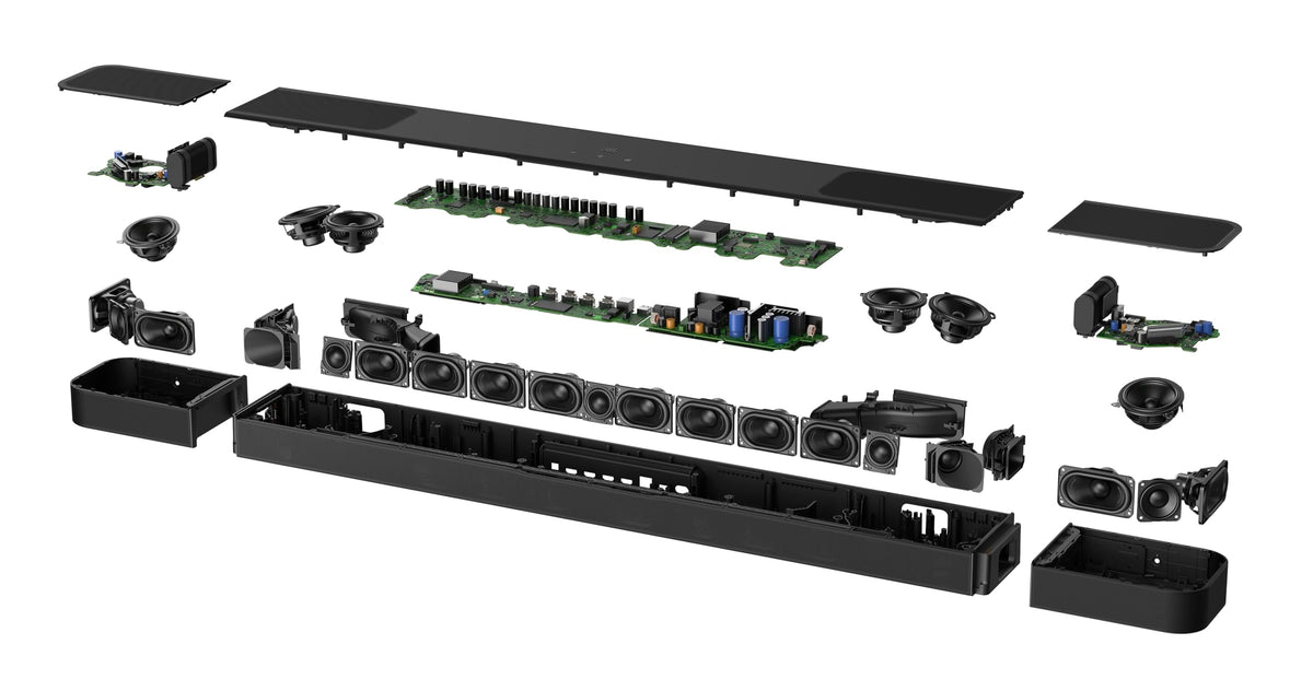 Black Dolby Atmos Soundbar with Detachable Speakers C43287