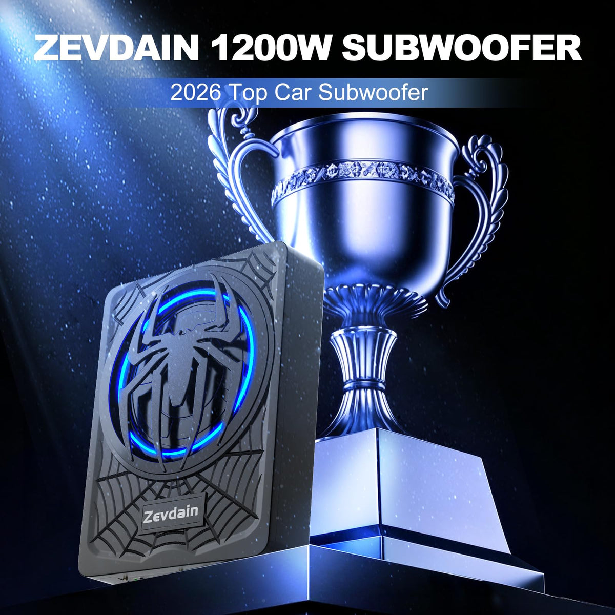 1200w Underseat Subwoofer with Amp W9444