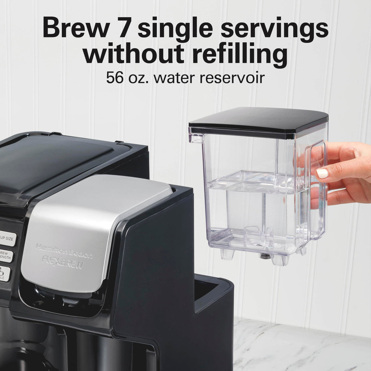 2-Way Coffee Maker with K-Cup Pods or Grounds, Black P61530