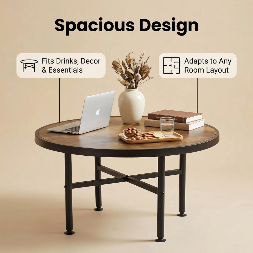 Round Wood Coffee Table E8799
