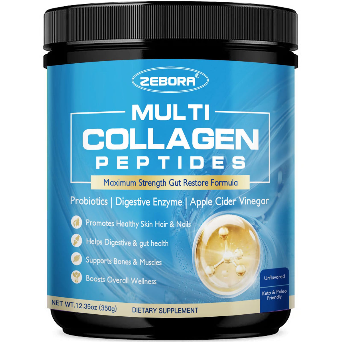 Multi Collagen Peptides Powder with Probiotic J935117