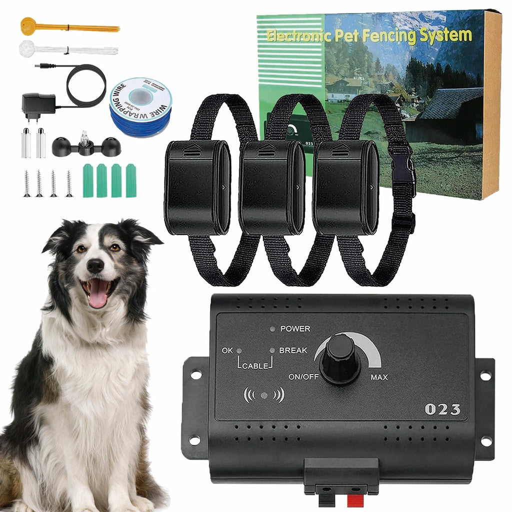 Electronic Dog Fence & Training Shock Collar, 1/2 Acre Waterproof O768965
