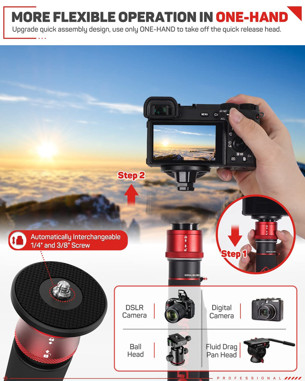 Carbon Fiber Monopod P692049