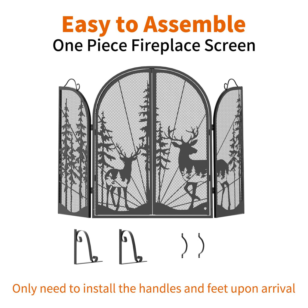 Fireplace Screen with Doors F731