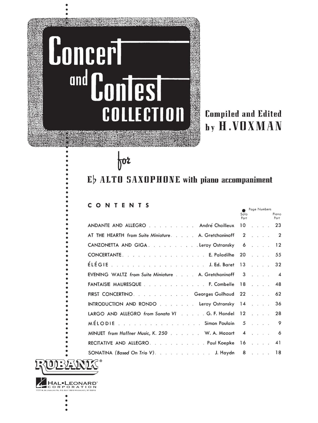 Alto Saxophone Songbook and Sheet Music Y40293