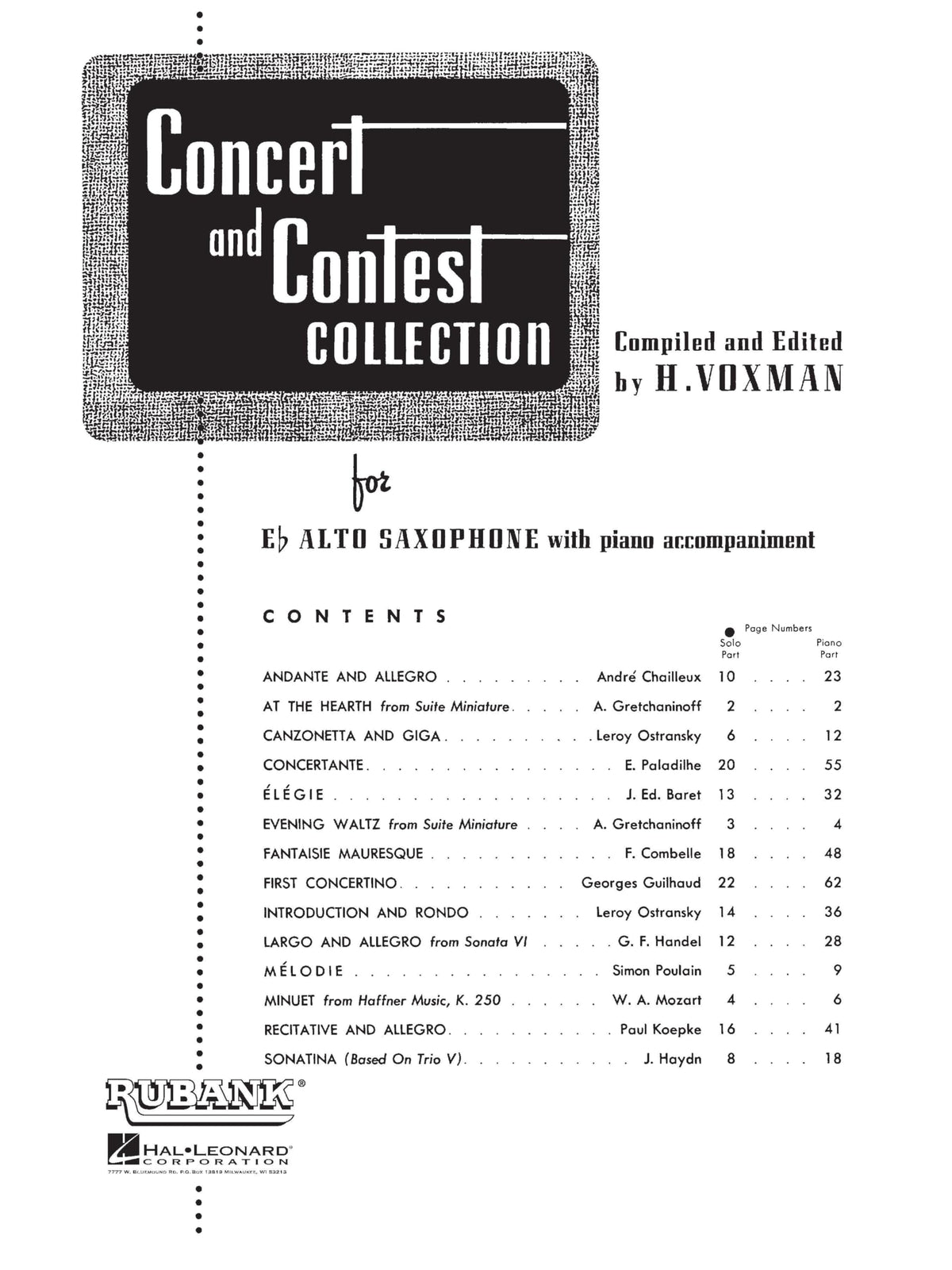 Alto Saxophone Songbook and Sheet Music Y40293