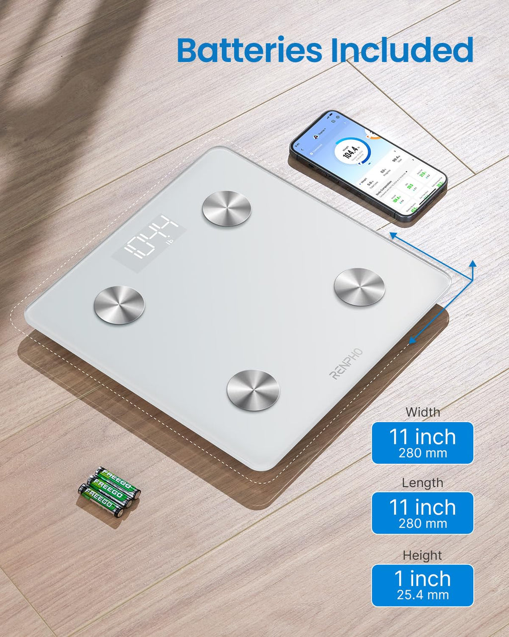 White Bluetooth Smart Scale F82072