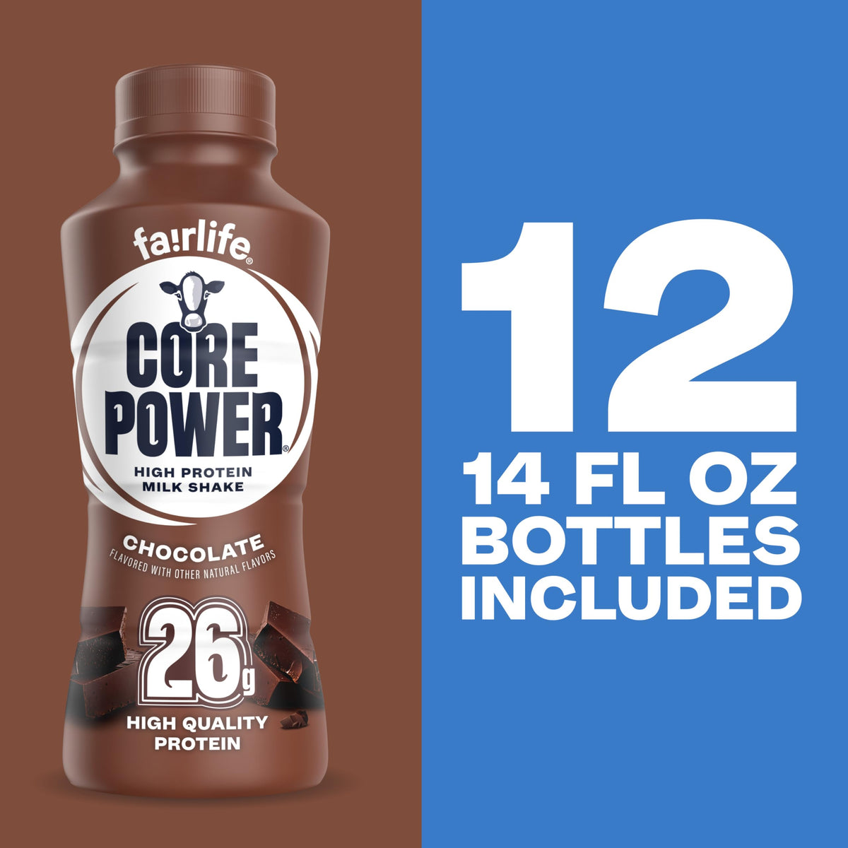26g Protein Chocolate Milk Shakes 14 Fl Oz (Pack of 12) O262