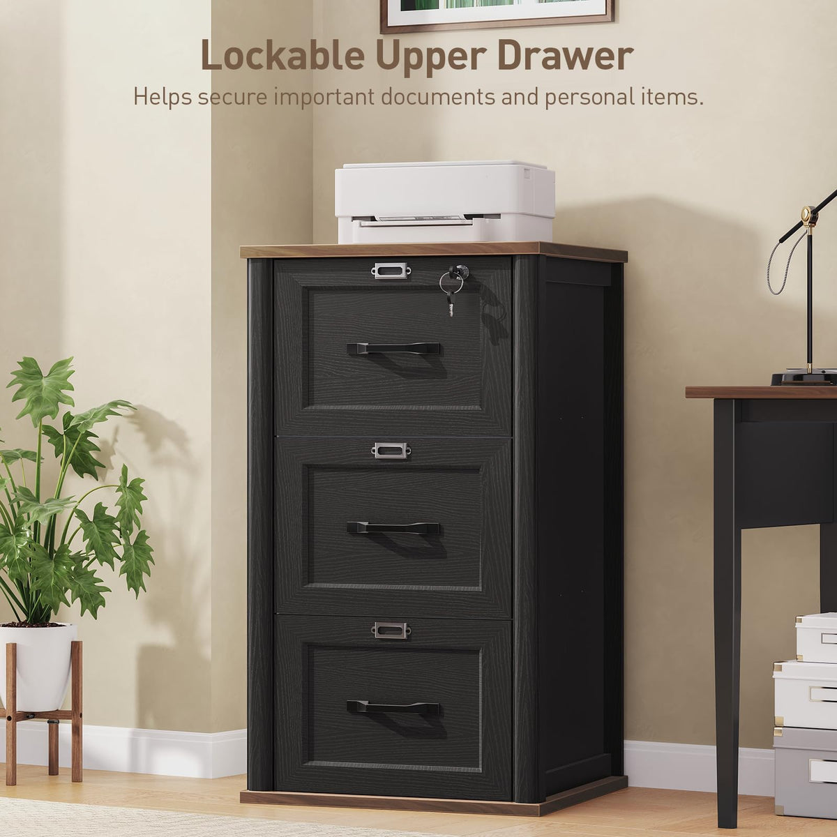 3 Drawer File Cabinet with Lock G817246