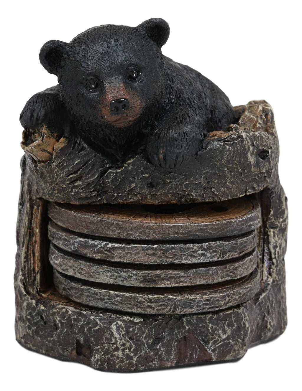 Black Bear Coaster Set with 4 Coasters X604881
