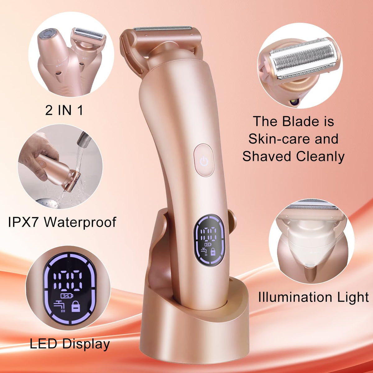 Electric Shaver for Women IPX7 Waterproof P71886